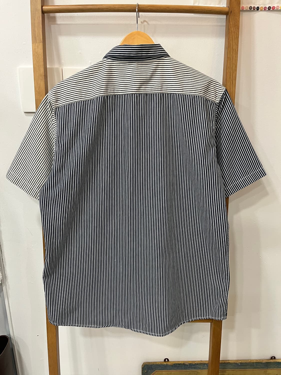 [LL] Denifits 비대칭 히코리 스트라이프 워크 셔츠 / 아메카지 상품이미지2