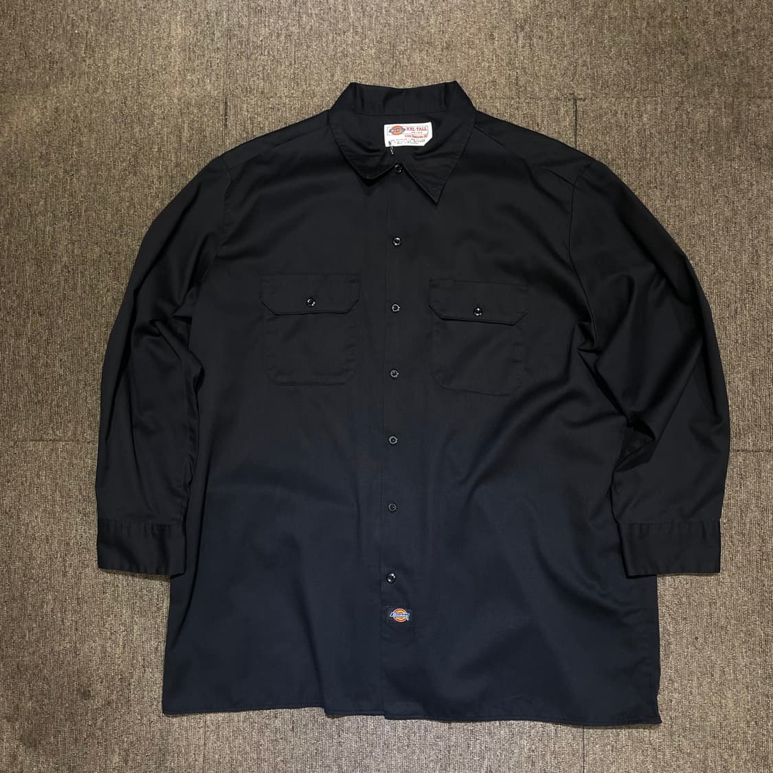(2XL) Dickies 디키즈 워크 셔츠 블랙 상품이미지1
