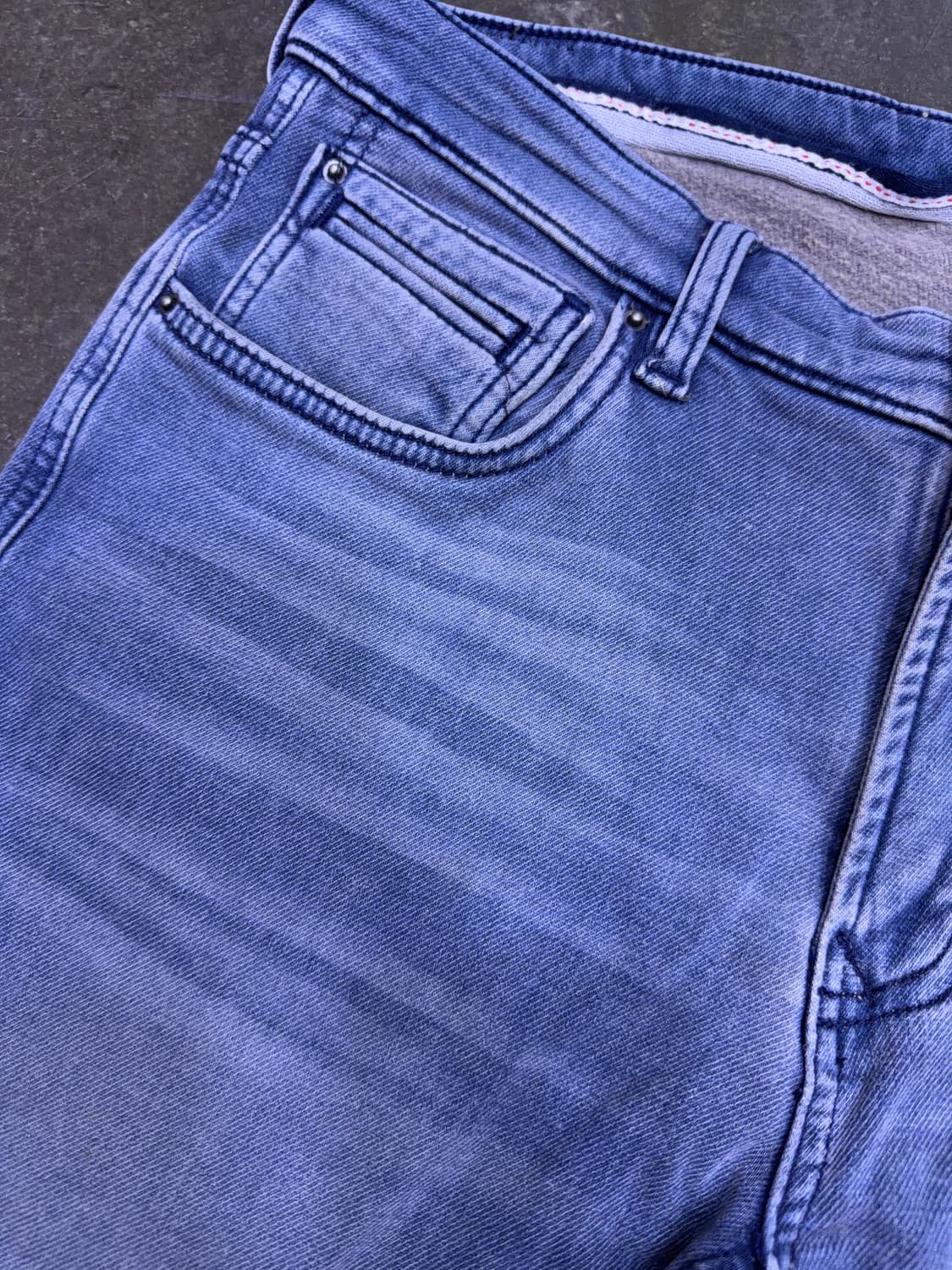 시리즈 힙스터 빈티지 주름 워싱 기모 스트레이트핏 데님팬츠 82 (32) 상품이미지4