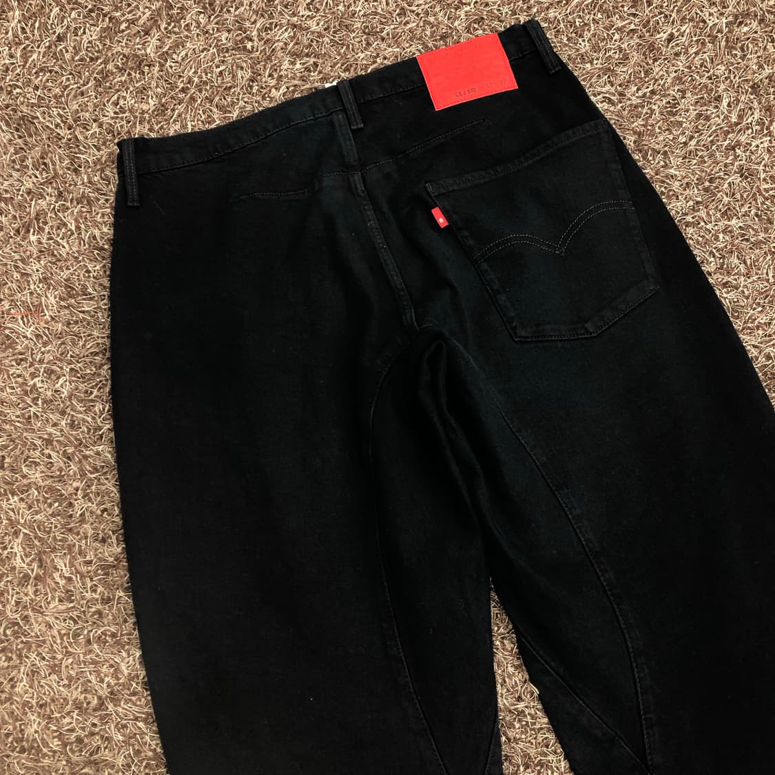 리바이스 엔지니어드진 LEJ 570 블랙 데님 팬츠 상품이미지5