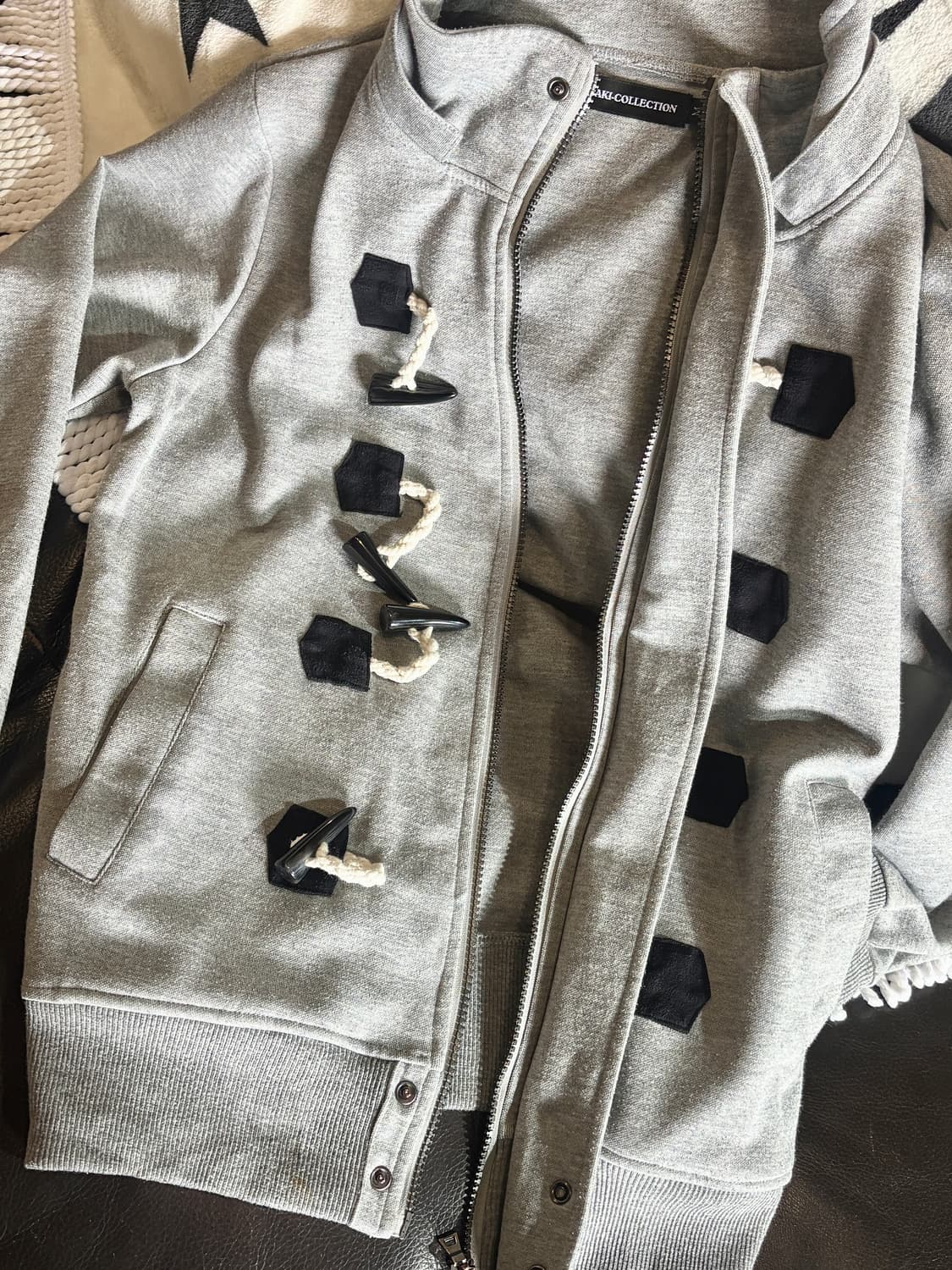 WARAKU COLLECTION 더플 스웻 자켓 / Grey 상품이미지4