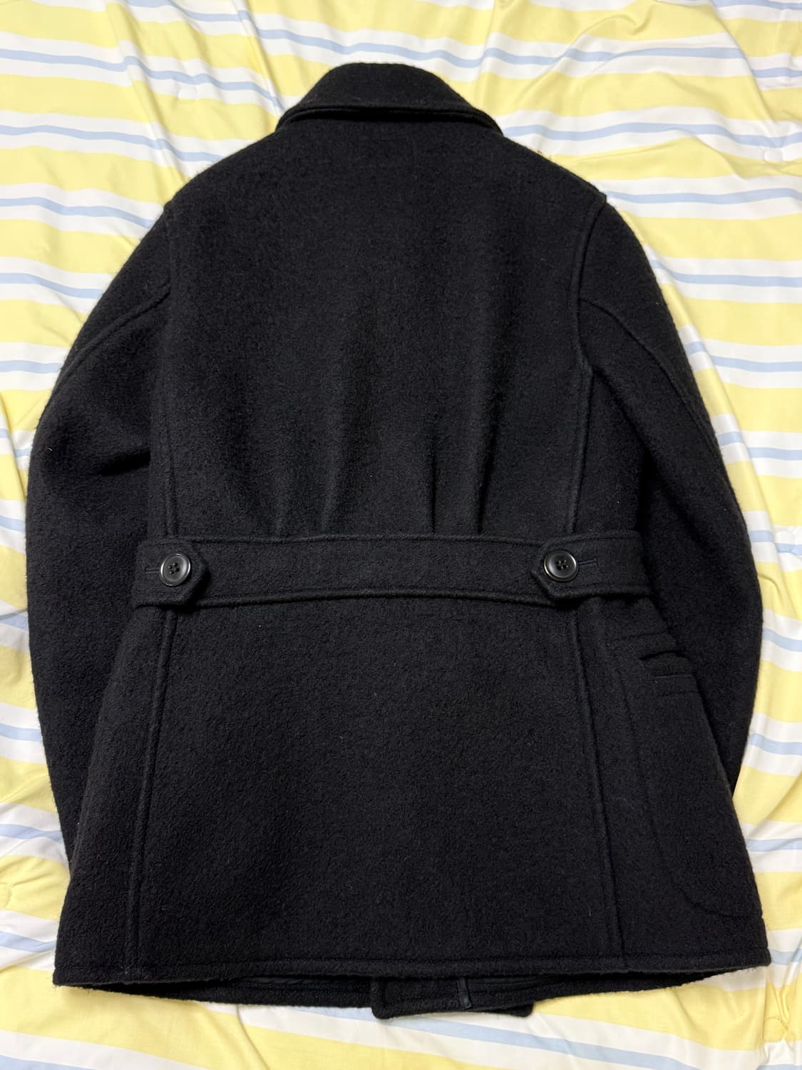 타임원클로딩 엣라코 더블 피코트 블랙 38 상품이미지4