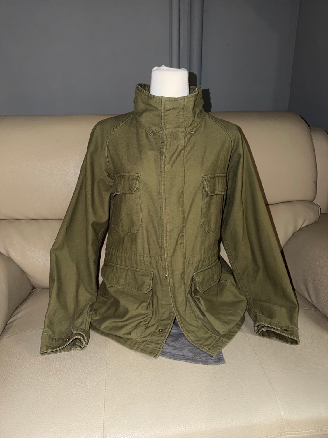 high-neck multi pocket field jacket 상품이미지1