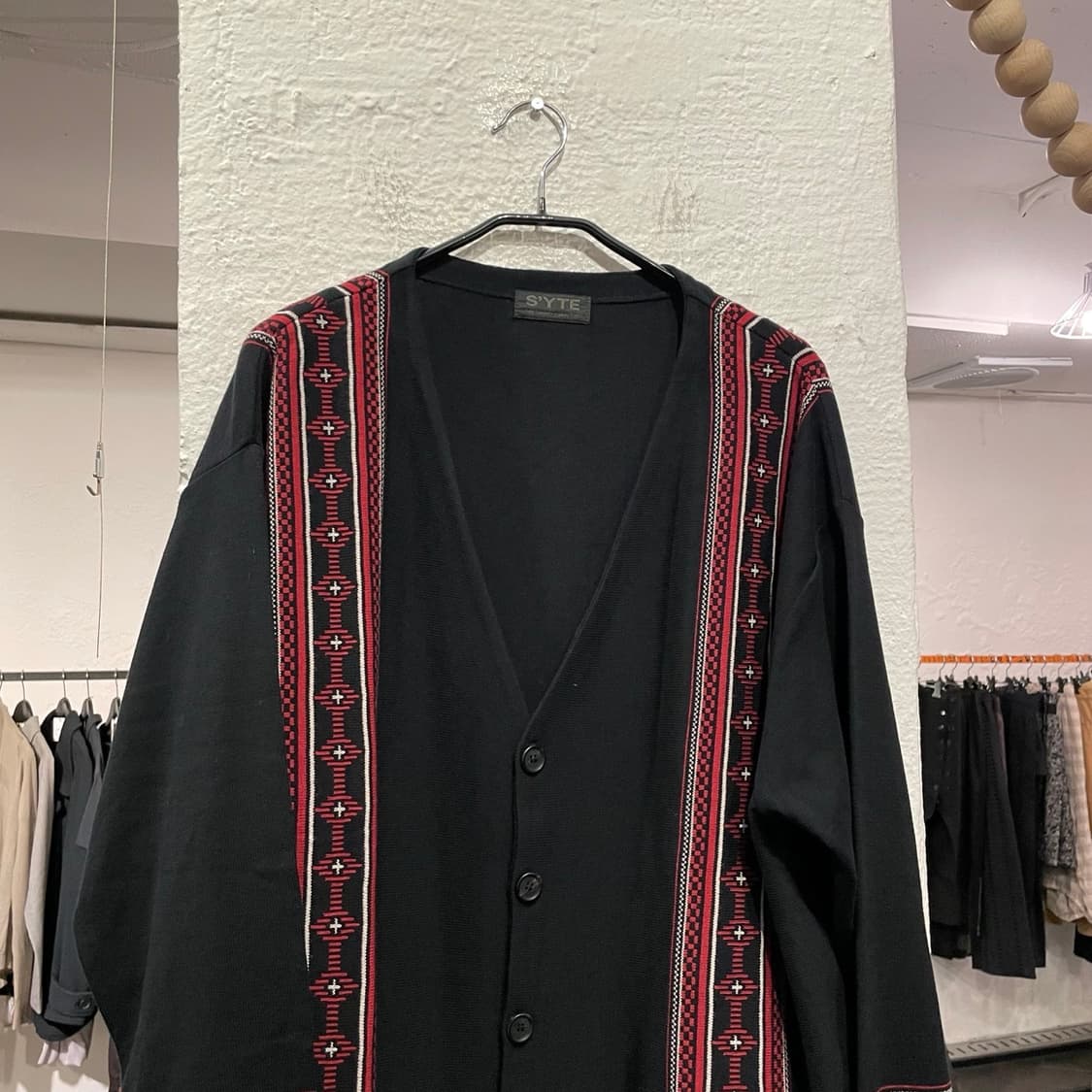 요지야마모토 패턴 디테일 가디건 상품이미지2