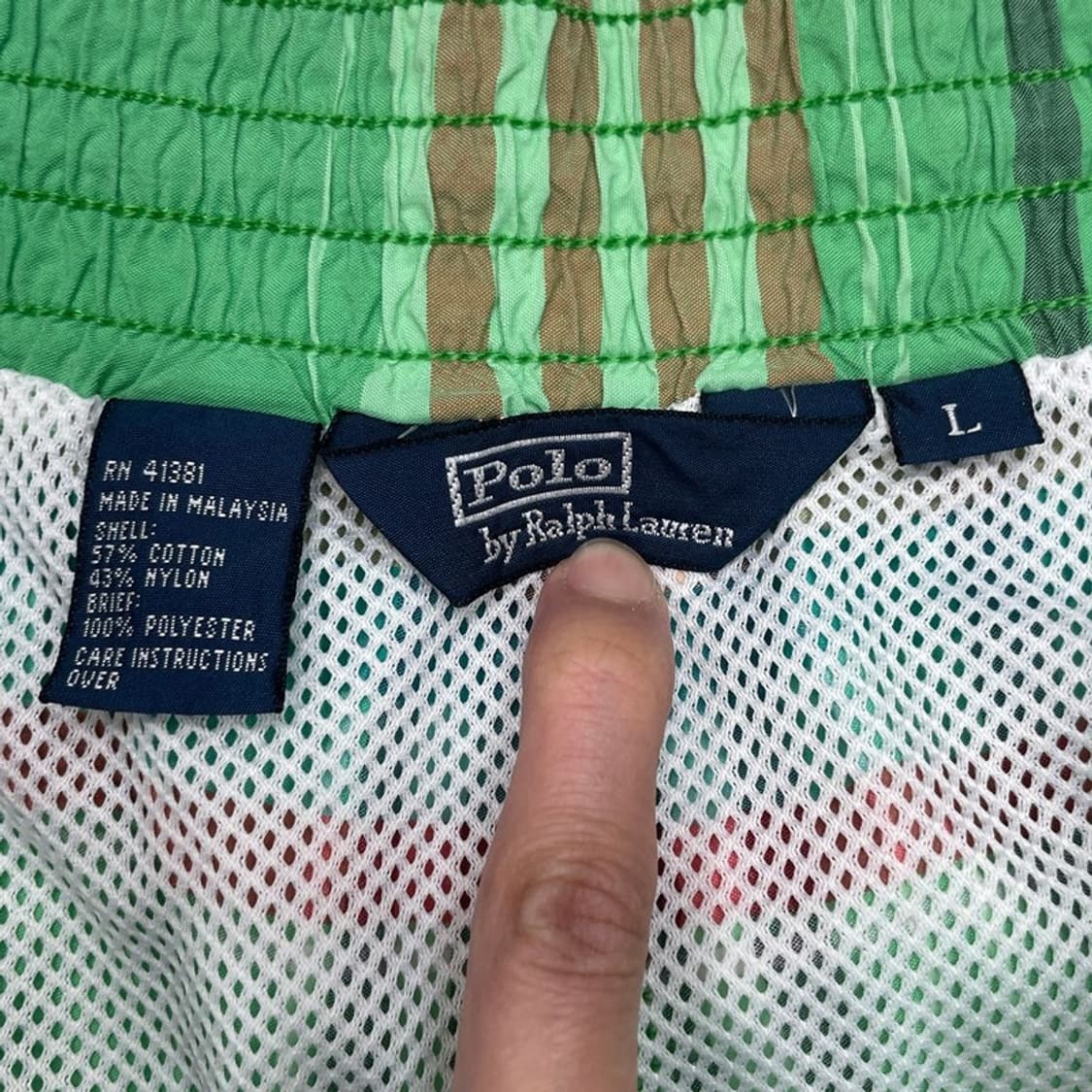 POLO BY RALPH LAUREN 깅엄체크 스윔팬츠 L 상품이미지4