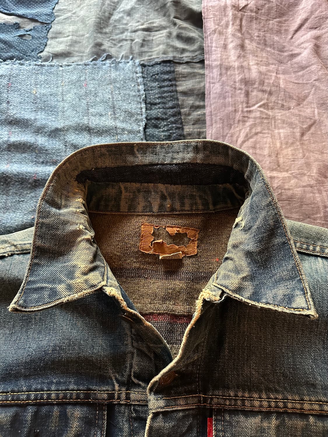 60s USA Levis 70505 Big E Denim Jacket 상품이미지7