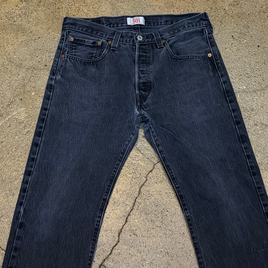 00s 미국 빈티지 리바이스 501 블랙진 청바지 상품이미지2