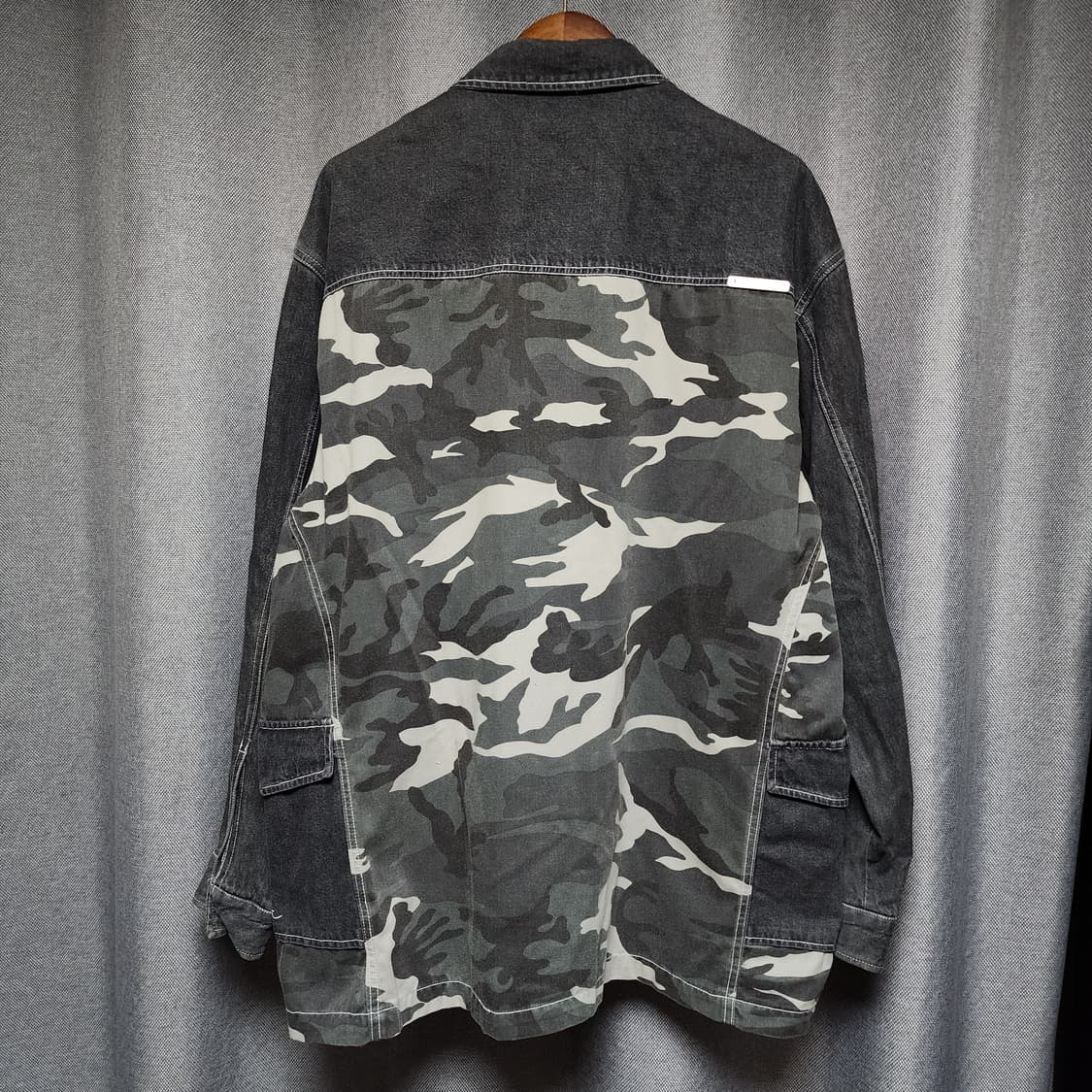 KARL KANI 코튼 밀리터리 빅셔츠자켓 상품이미지3