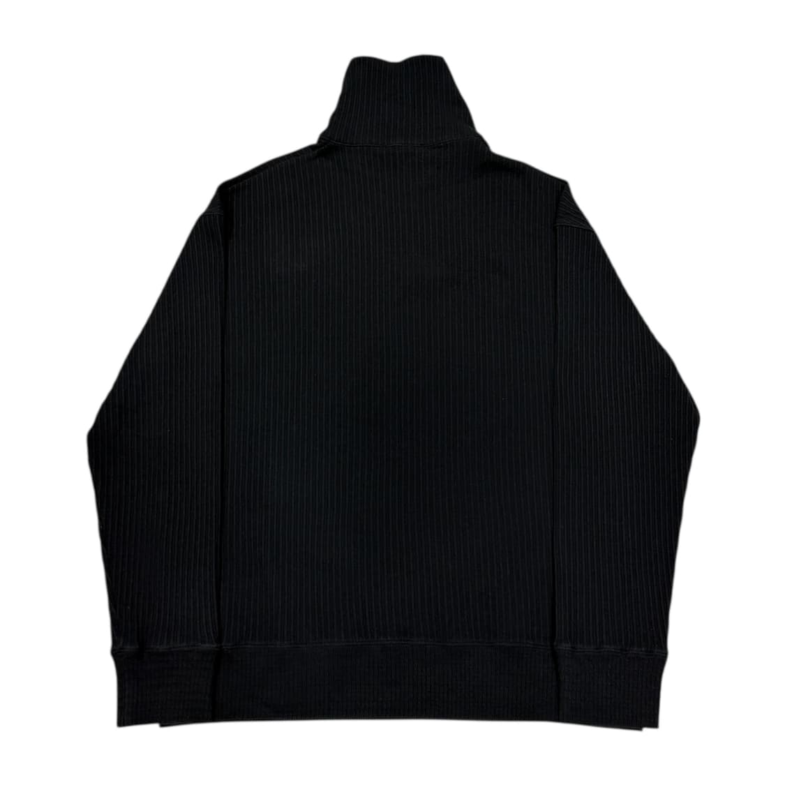 인사일런스 볼드 리브 니트 하프집업 블랙 M 상품이미지2