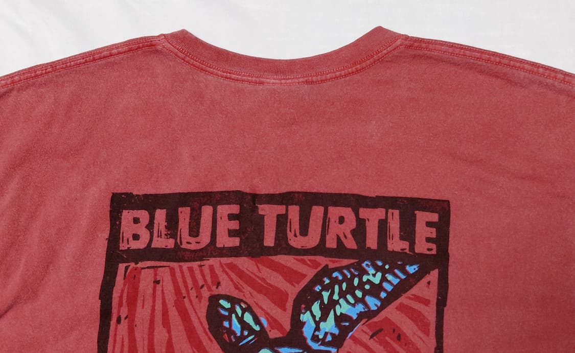 [M] Crazy Shirts 하와이안 블루 터틀 천연 염색 티셔츠 상품이미지7