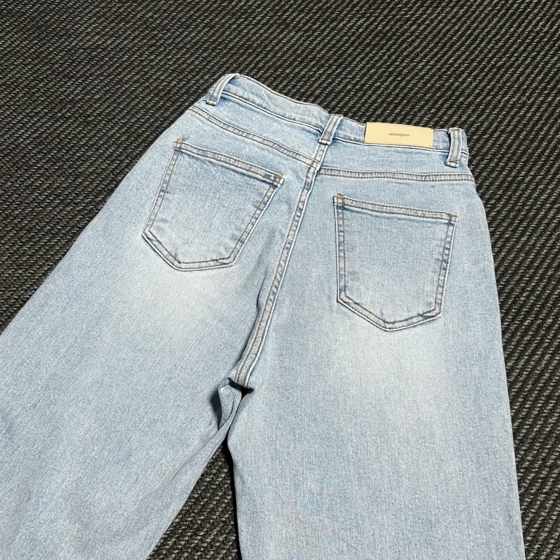 [XS] Minipoe 미니포에 우먼즈 연청 데님팬츠 상품이미지5