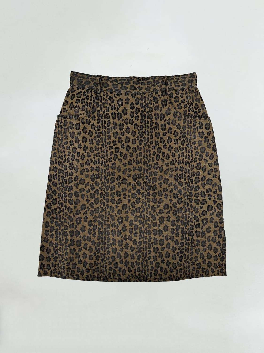 펜디 레오파드 로고 스커트 상품이미지1