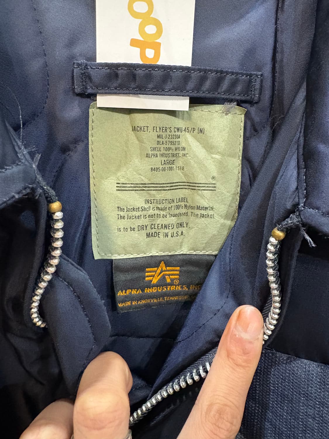 90s Alpha Industries Cwu-45 자켓 상품이미지9