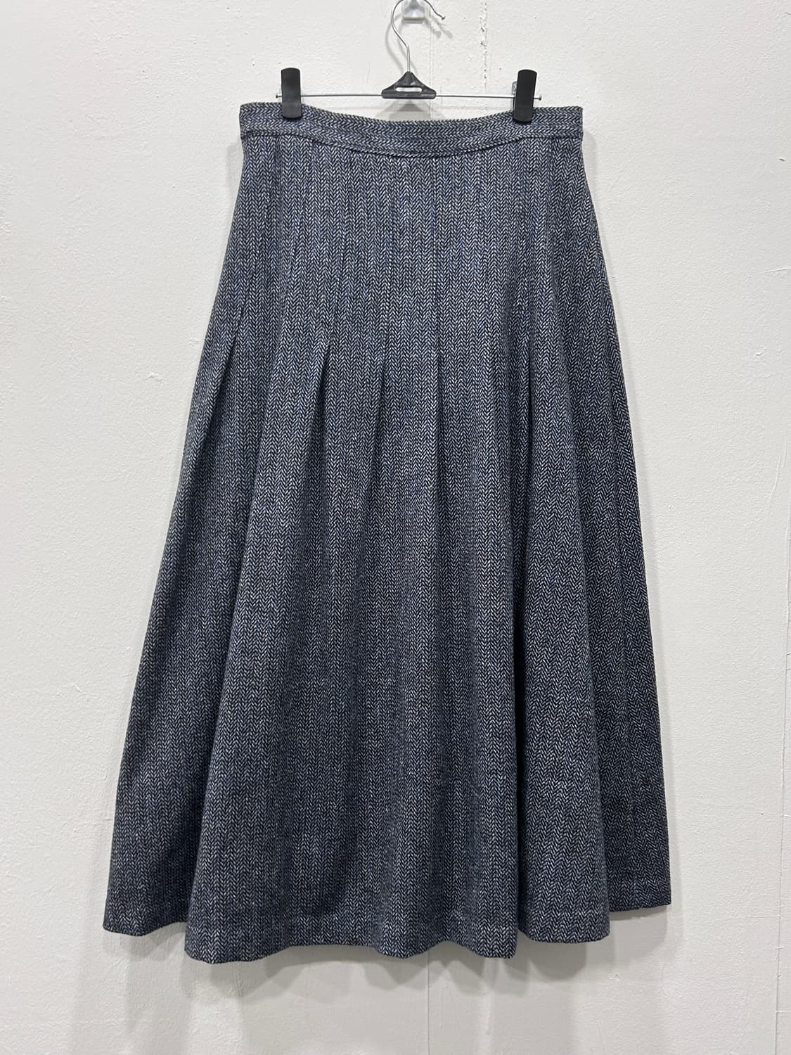 프로스트제이 헤링본 롱 플리츠 스커트 M 상품이미지2