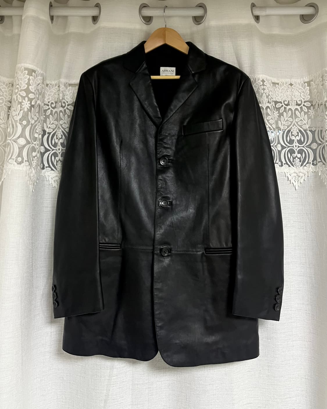 (희소) ARMANI COLLEZIONI 리얼 레더 자켓 상품이미지2