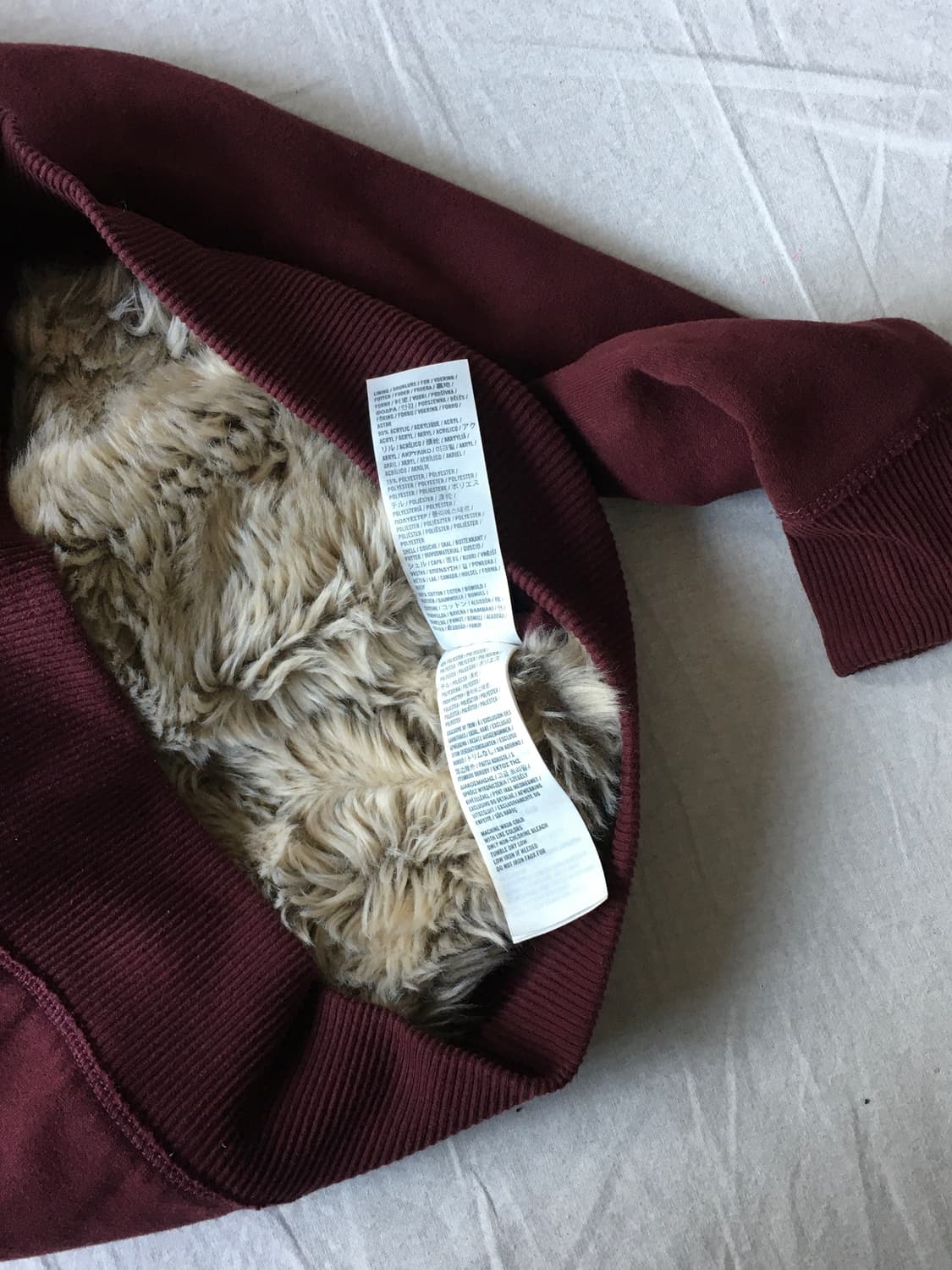 아베크롬비 퍼후드집업 버건디 상품이미지6