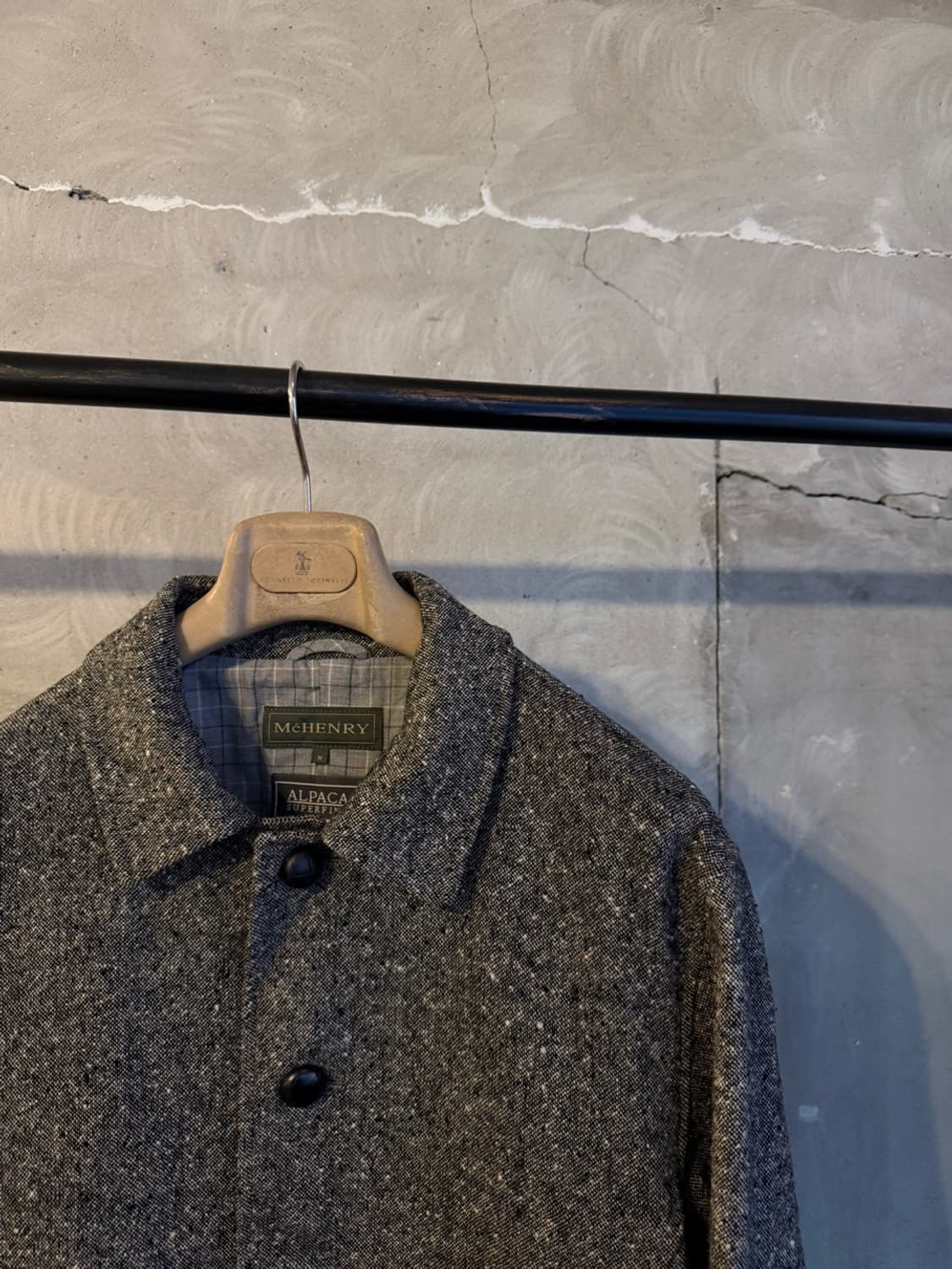 맥 헨리 알파카 도네갈 트위드 카코트 100 상품이미지5