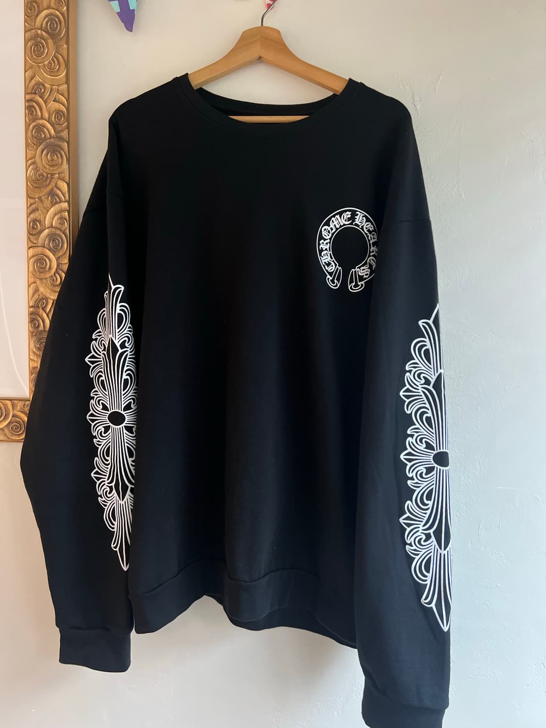 [xxl] 크롬하츠 홀스슈 플로랄 맨투맨 상품이미지1