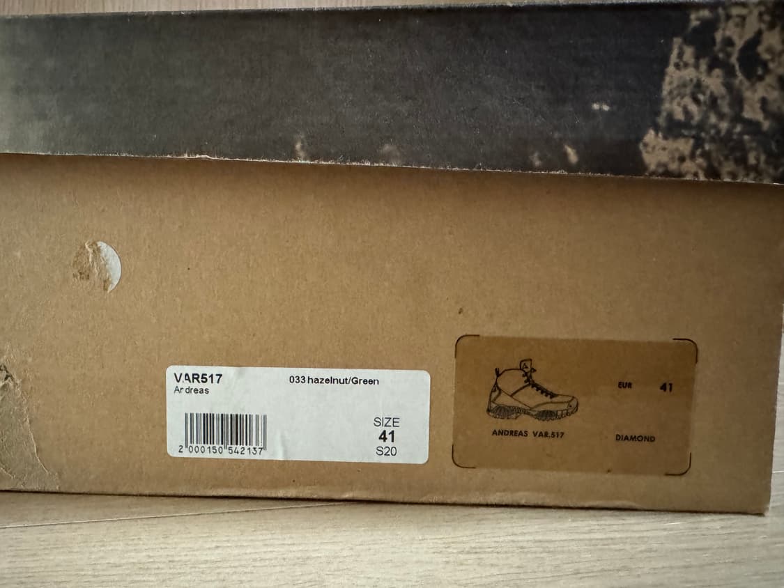 로아 안드레아스 하이킹 부츠 hazelnut/Green 색상입니다 상품이미지2