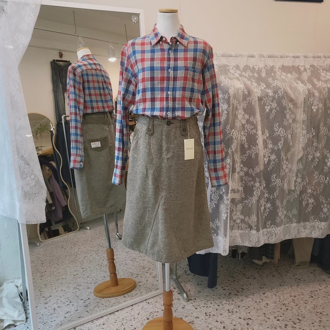 Harris Tweed 캐쥬얼 스커트 상품이미지8