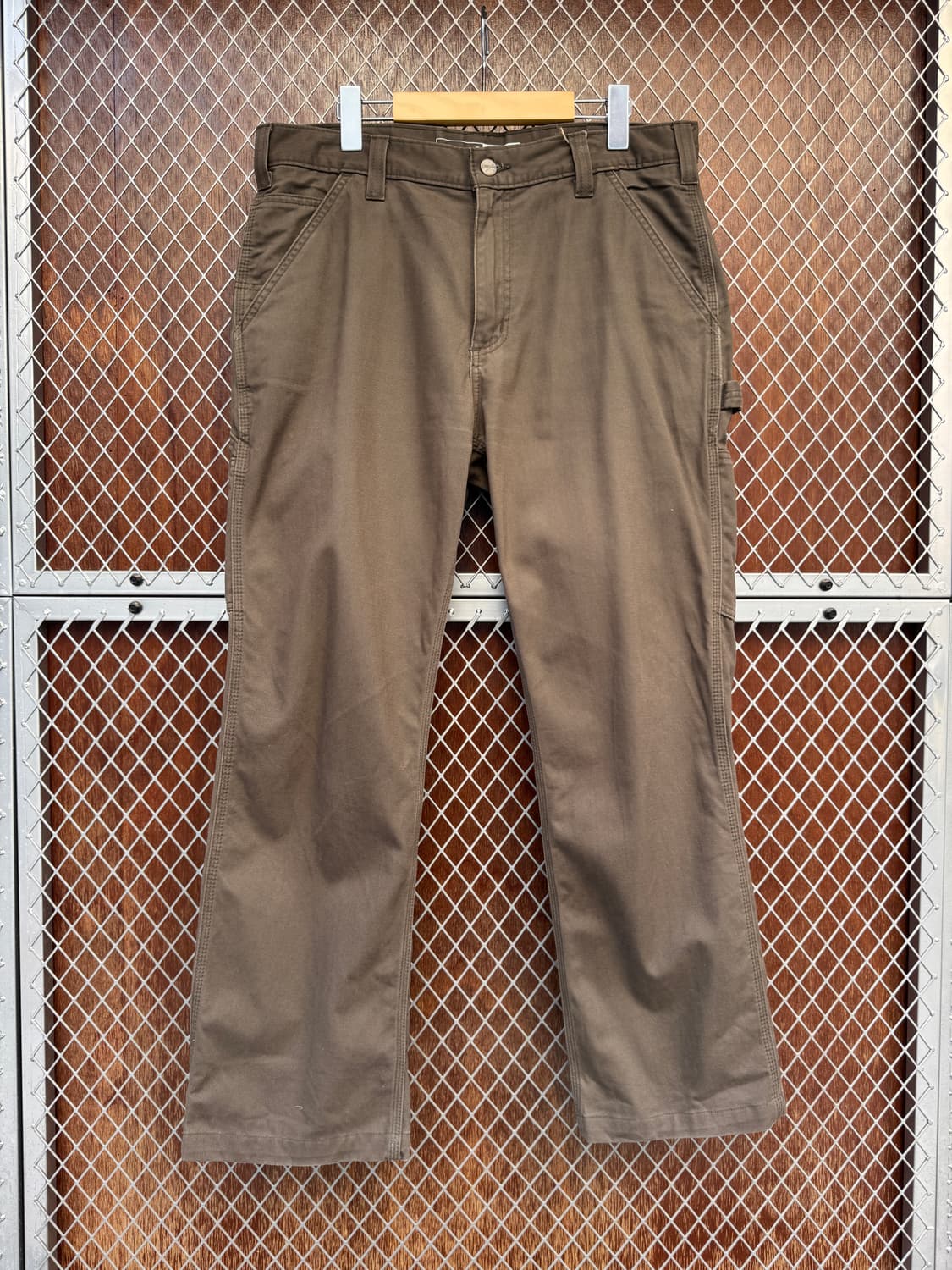 칼하트 릴렉스핏 카펜터팬츠 카키 브라운 34 상품이미지3