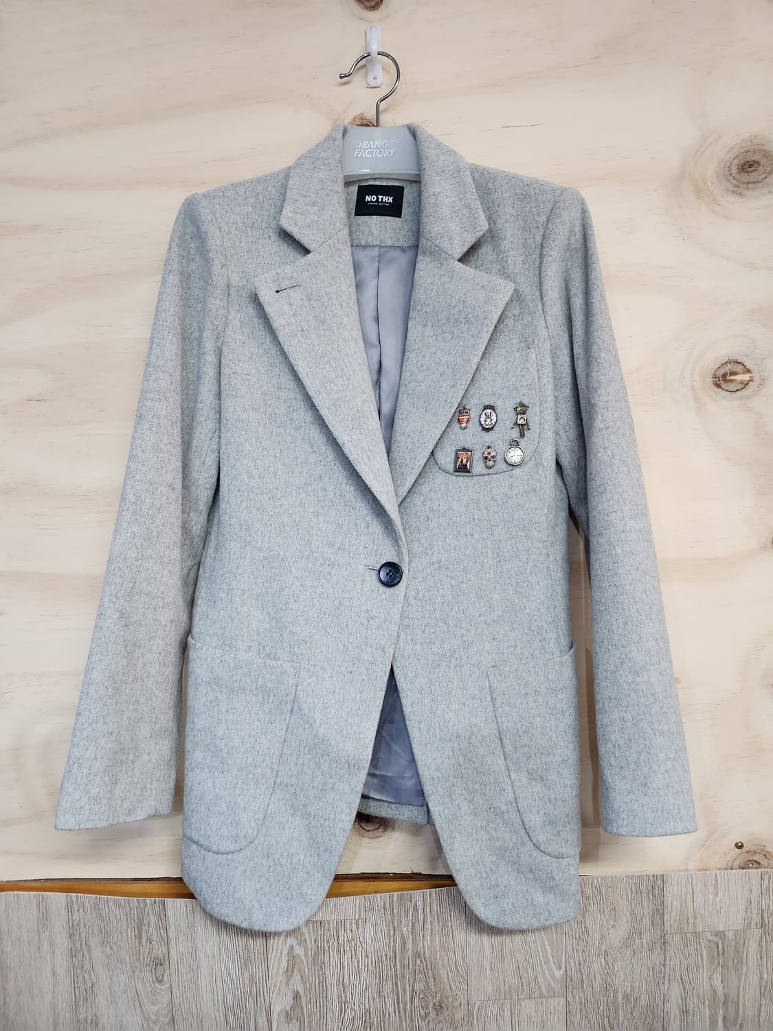 109) NO THX 캐시미어블랜드 울자켓 상품이미지1