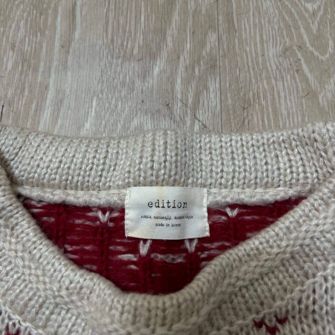 에디션 클래식 모직 스웨터 니트 M/95  상품이미지4