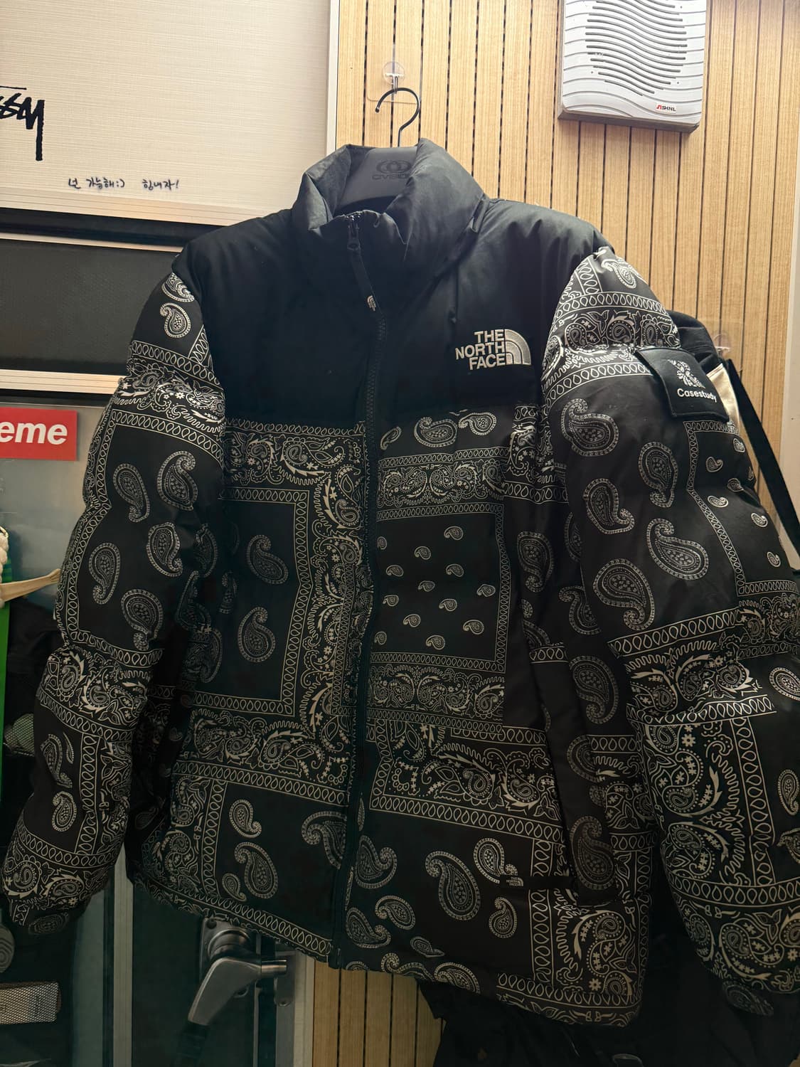 케이스스터디 노스페이스 페이즐리 눕시 블랙 XXL 상품이미지1