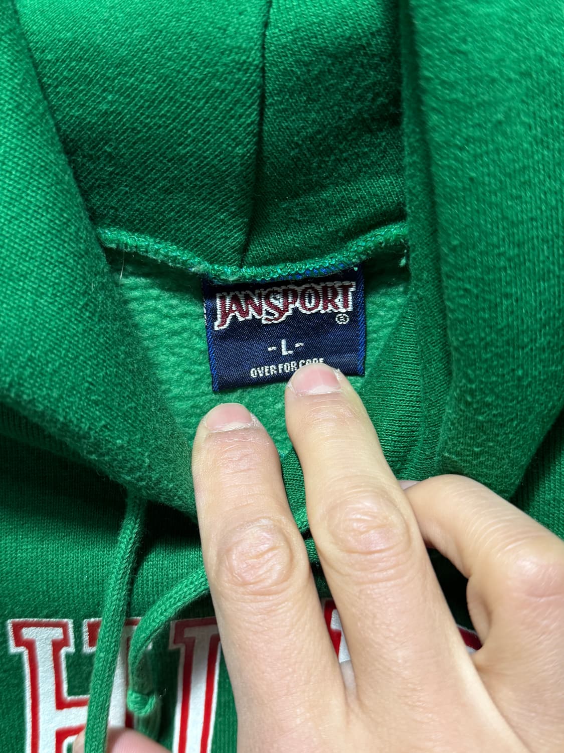 잔스포츠 Jansport 50/50 튜블러 후디 스웻 그린 상품이미지3