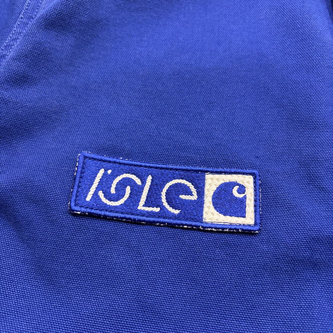 [L] 칼하트 WIP x 아일스케이트 ISLE 블루 워크 자켓 B689 상품이미지5