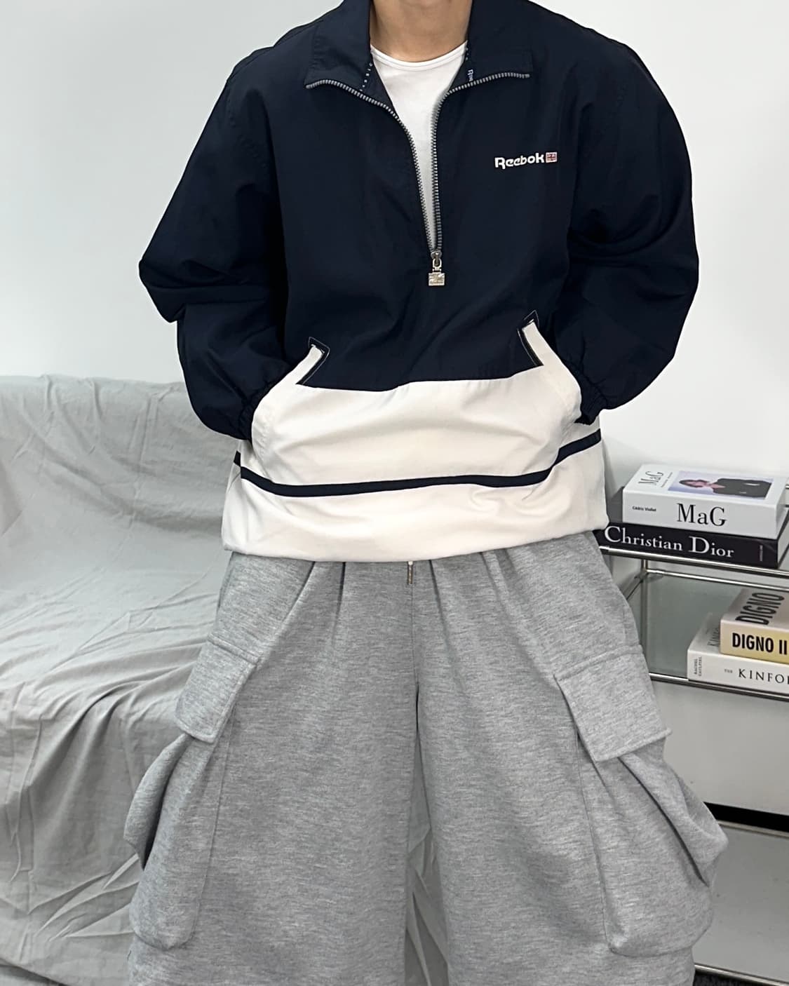 리복 클래식 하프집업 아노락 바람막이 90 상품이미지2