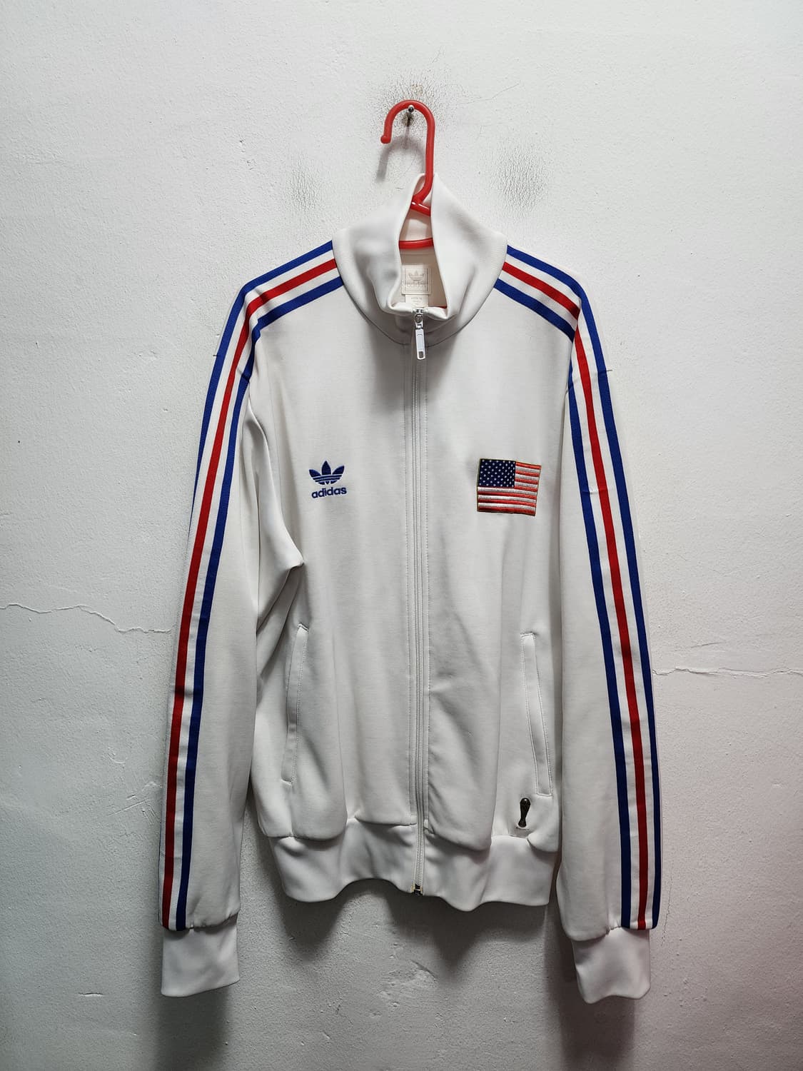 아디다스 구형 미국 국기 성조기 져지 트랙탑 상품이미지1