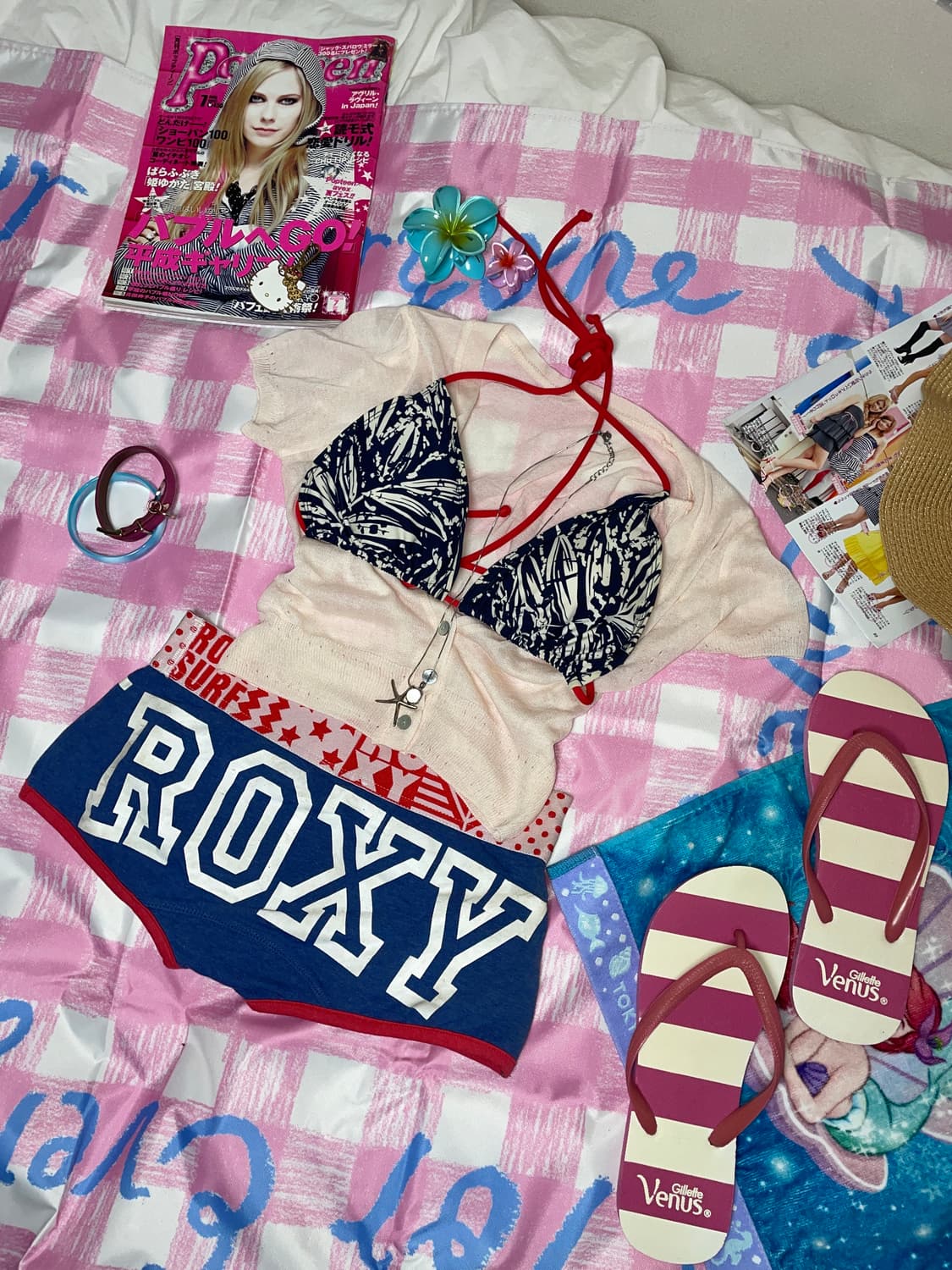 Set) Roxy red 비키니 세트 set (3pcs) 상품이미지1