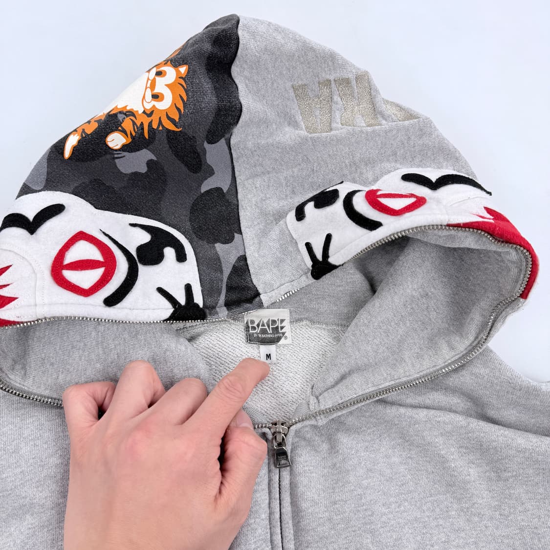 베이프 OG 타이거 카모 풀 후드집업 상품이미지9