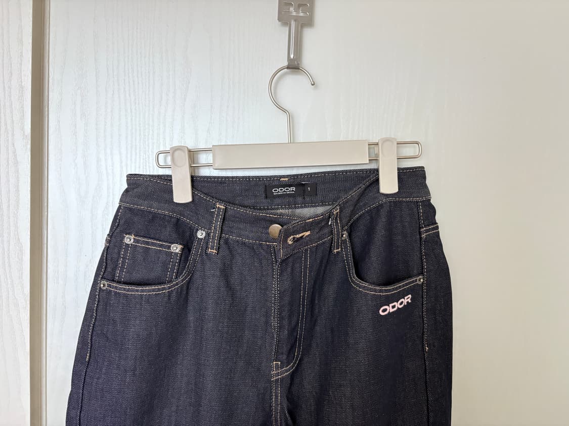 Logo drop denim in pink 1사이즈 상품이미지4