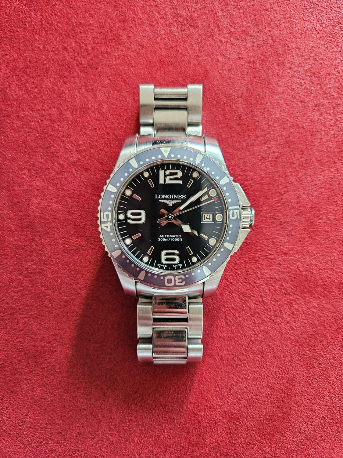 론진 하이드로콘퀘스트 오토메틱 39mm 청판 상품이미지2