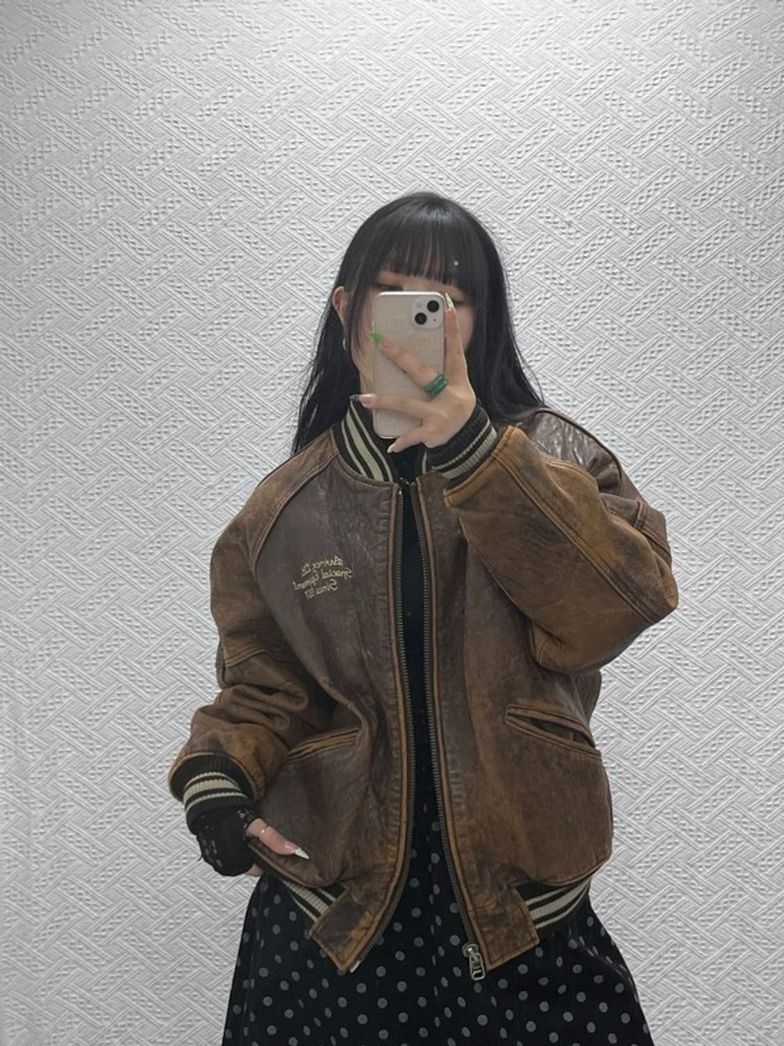 아비렉스 아이콘 올드스쿨 웨스턴 빈티지 가죽자켓 M C09091 상품이미지2