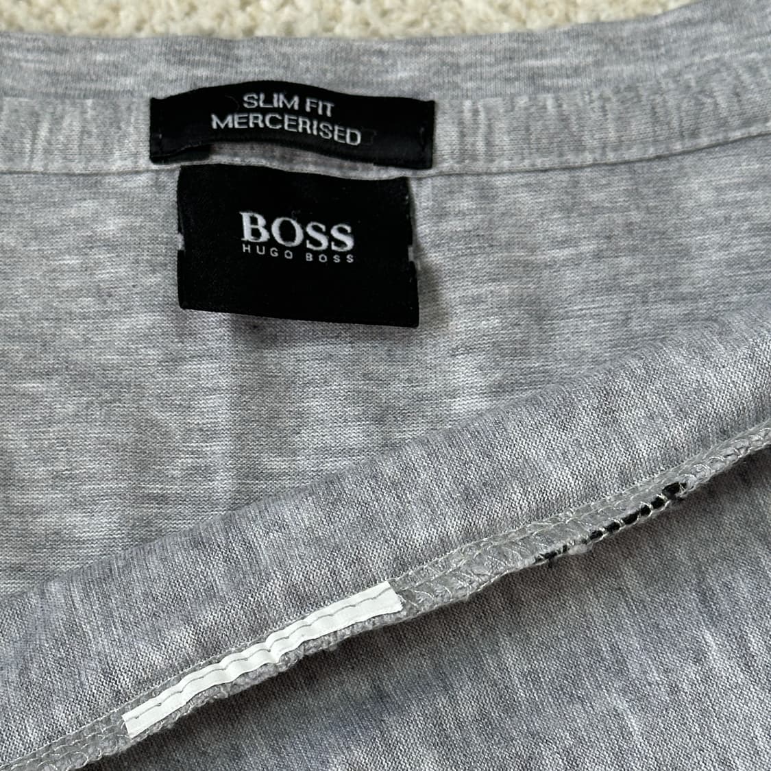 휴고 보스 슬림핏 라운드넥 반팔 티셔츠 상품이미지7