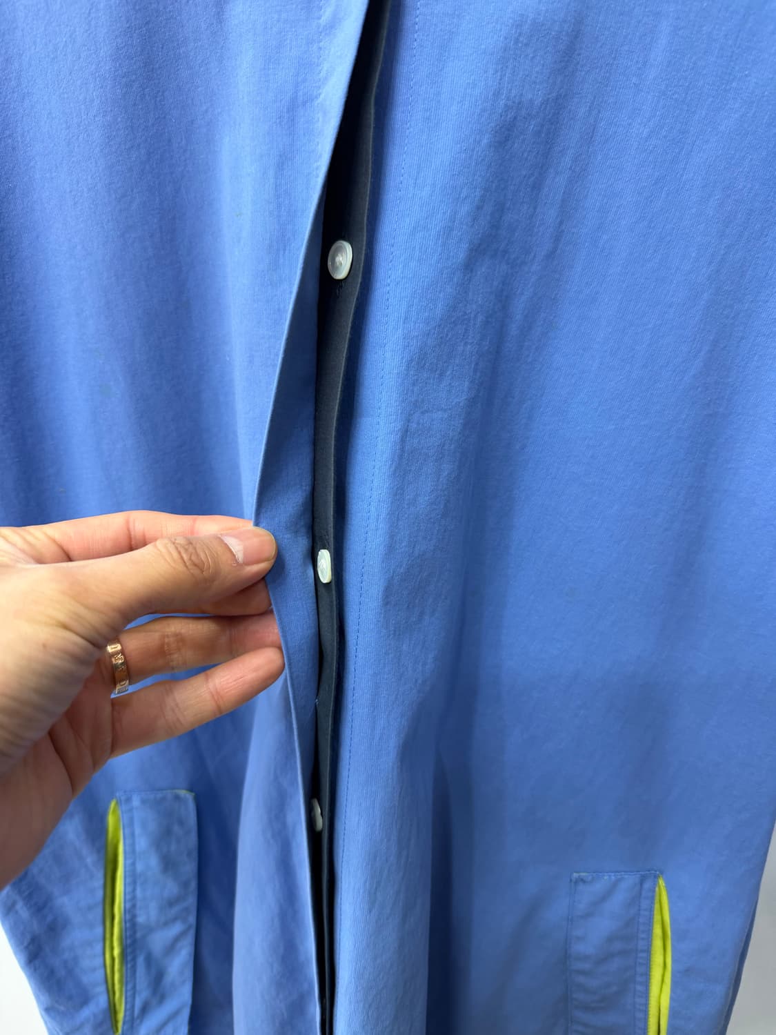 정품) TIME 타임 한섬 여성 블루셔츠 자켓 82 상품이미지4