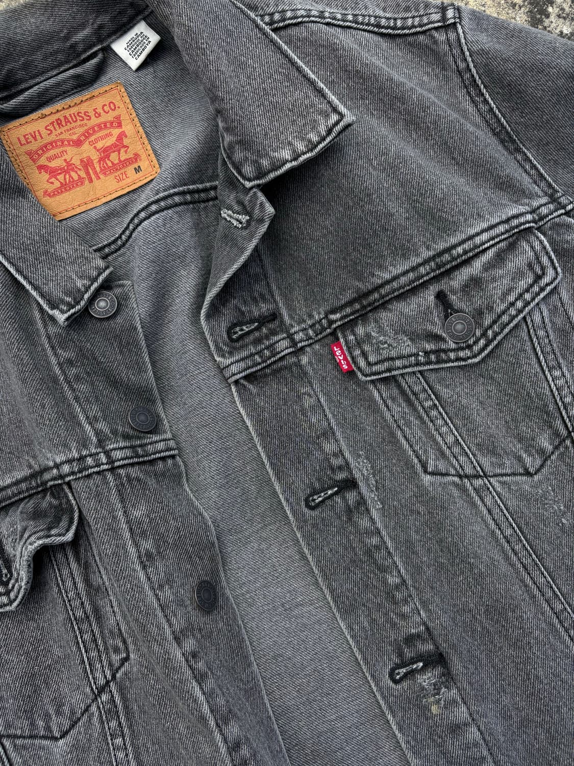 리바이스(Levi's) 그레이 데님 트러커 재킷 상품이미지2