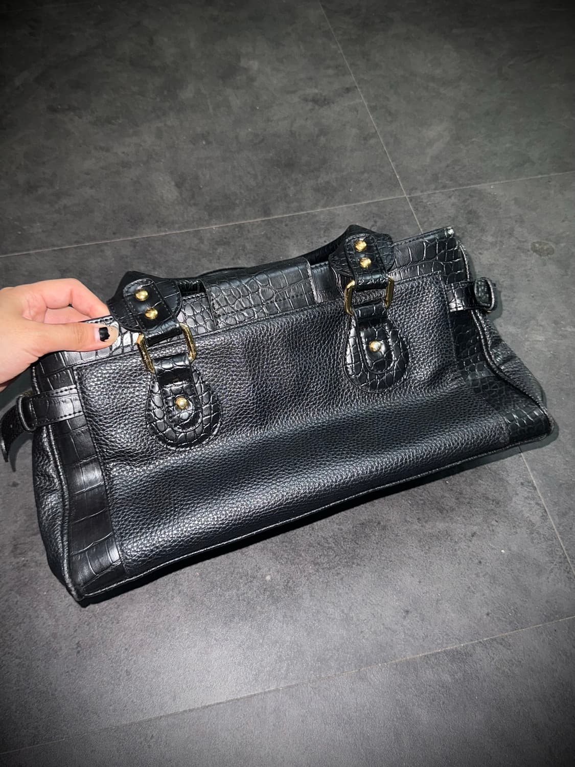 00s leather detailed bag 상품이미지3