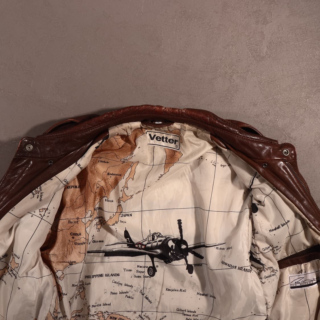 80s A2 가죽 레더 플라이트자켓 상품이미지4