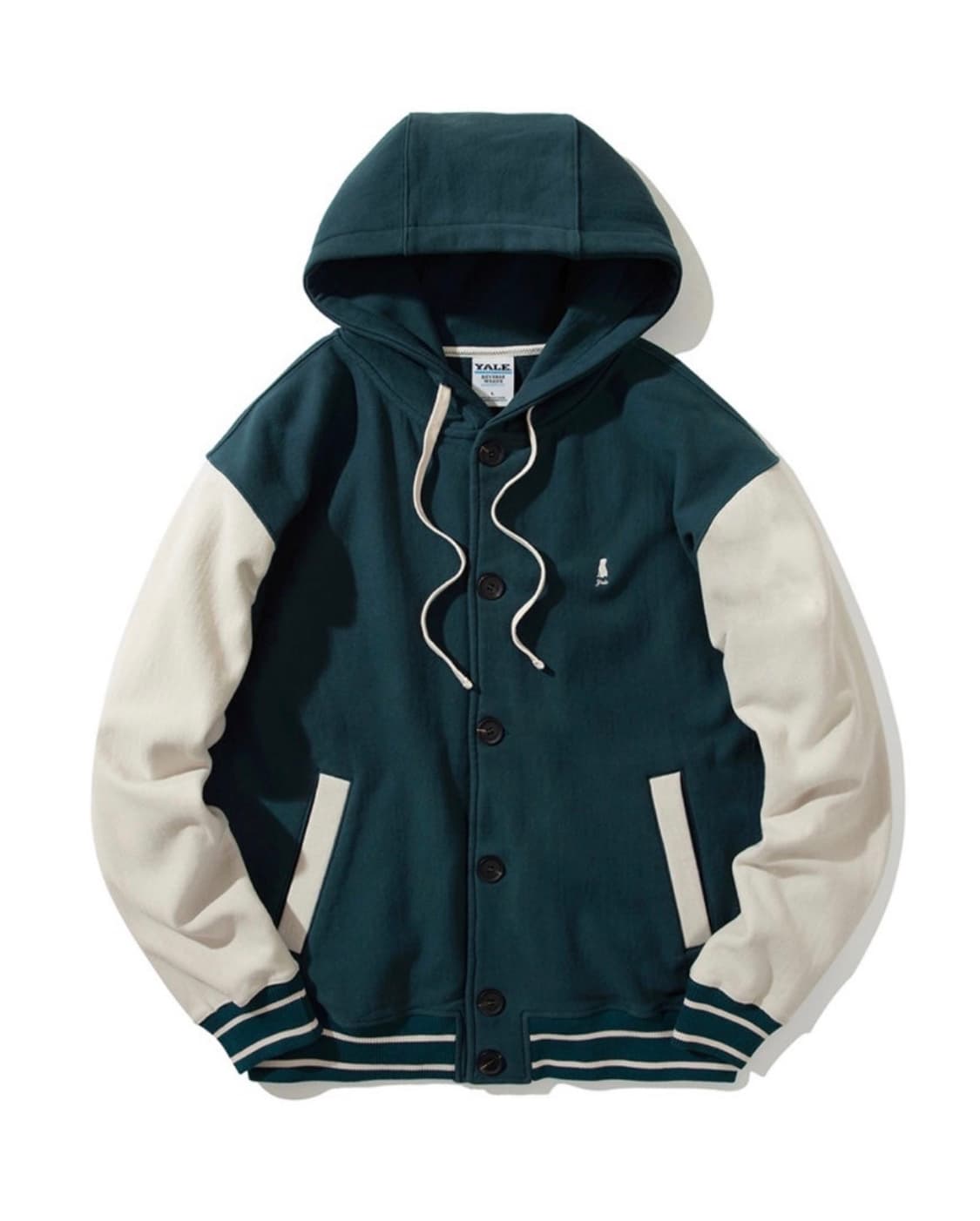 예일 헤비웨이트 베이스볼 파카 자켓 그린 판매 상품이미지1
