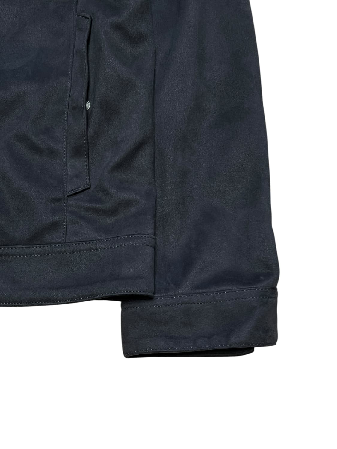 스웨이드 트러커 자켓 다크그레이 상품이미지4