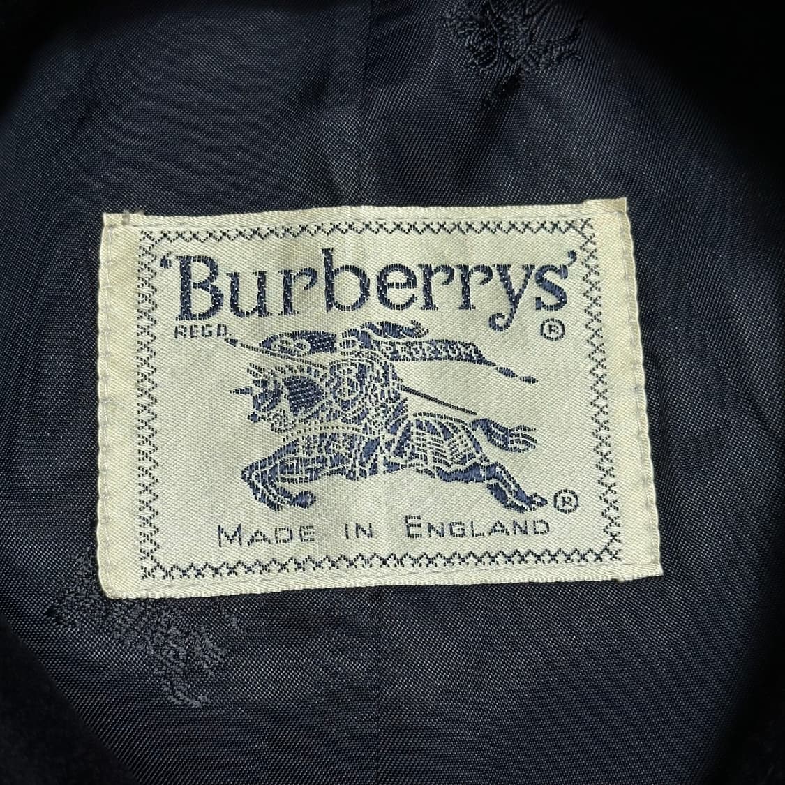 M 버버리 캐시미어 네이비 코트 상품이미지4