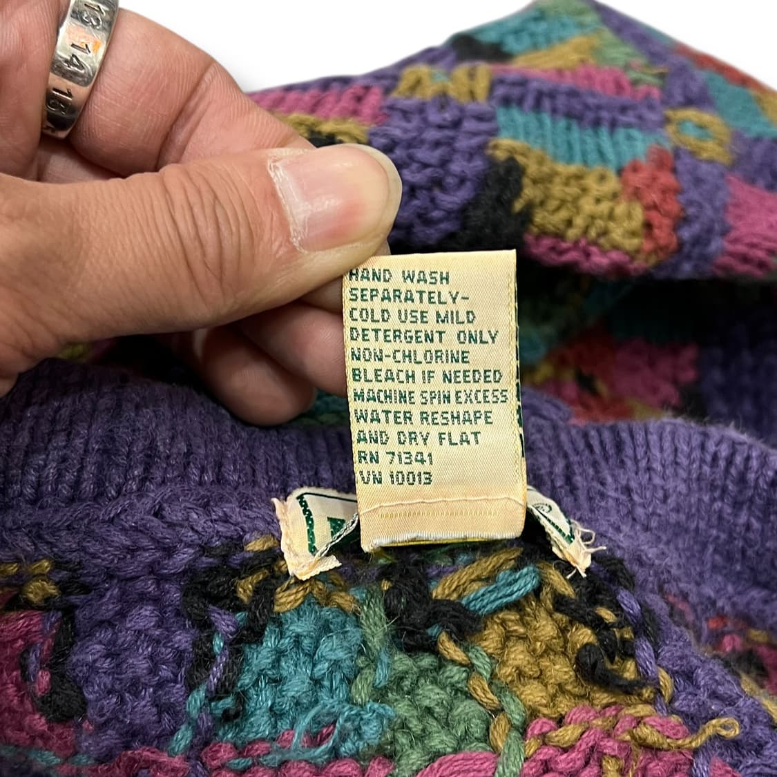  엘엘빈 패턴 니트 y13898 상품이미지8