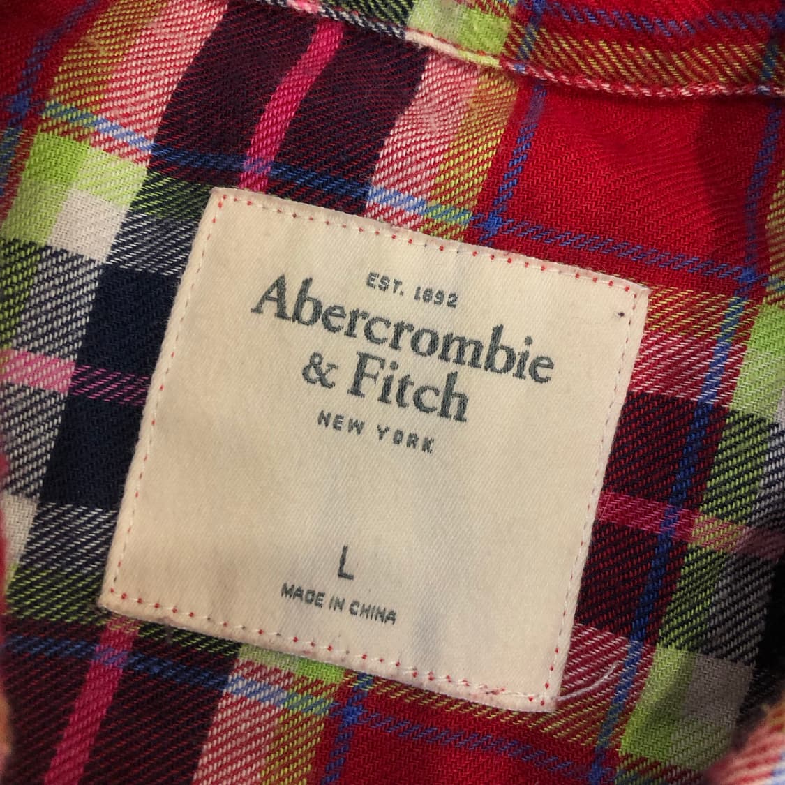 아베크롬비 체크 셔츠 상품이미지5