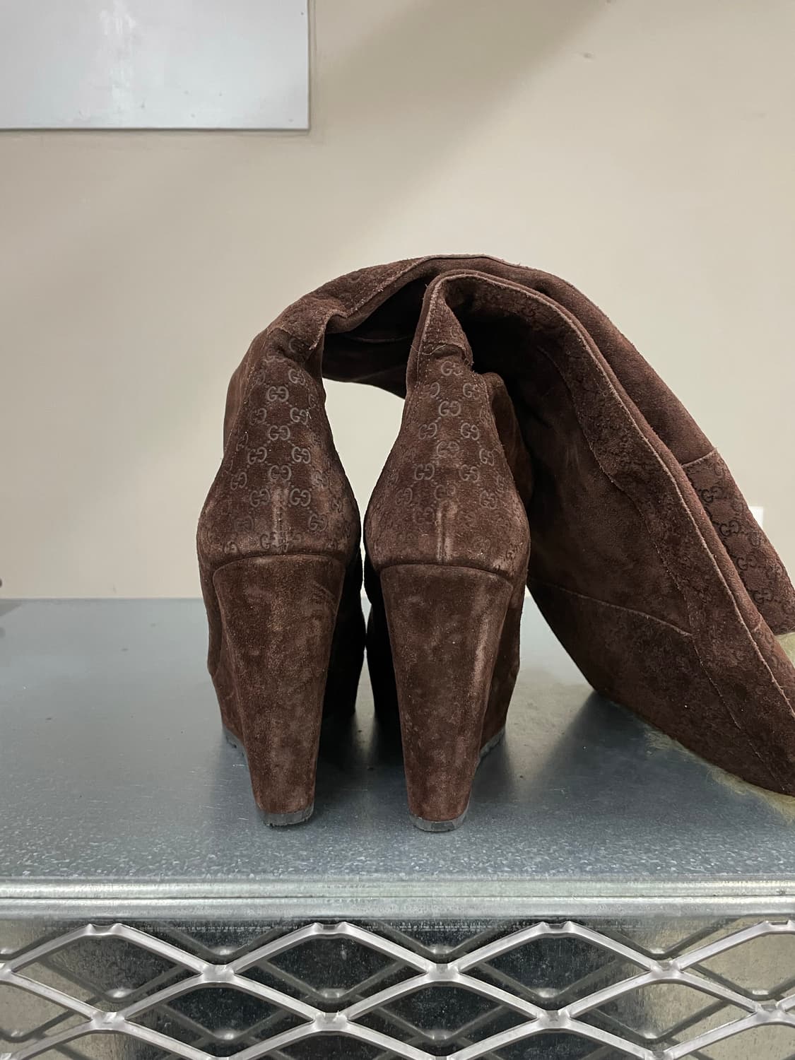 구찌 마이크로구치시마 스웨이드 롱부츠 EU37.5 (gr-3759) 상품이미지3