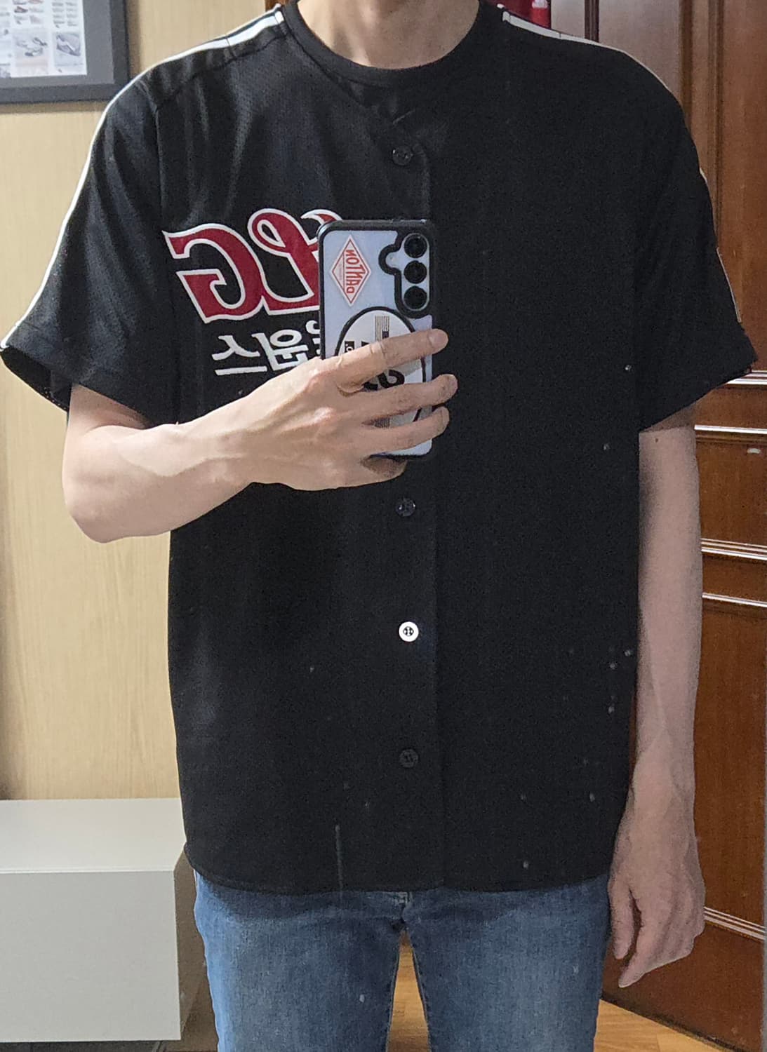 (착샷) LG 트윈스 유니폼 야구 져지 레트로 김현수 1500안타 기념 상품이미지8