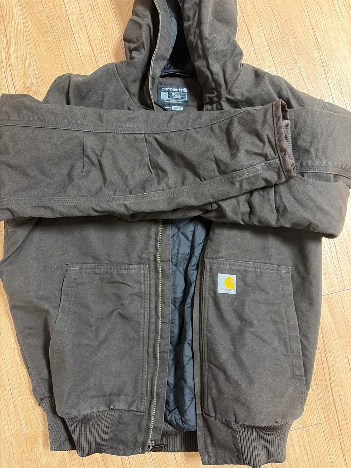 [M] 칼하트 j130 덕액티브 자켓 브라운 상품이미지1